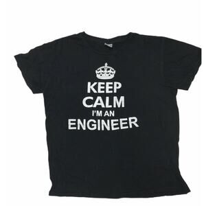 Classic Keep Calm I’m An Engineer Womans Graphic T-Shirt L Large